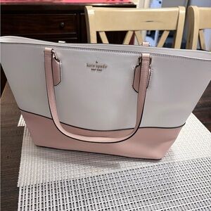 Kate Spade Blush Pink and Cream Tote